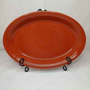 Fiestaware Fiesta Retired Persimmon Oval Serving Platter 13.5"